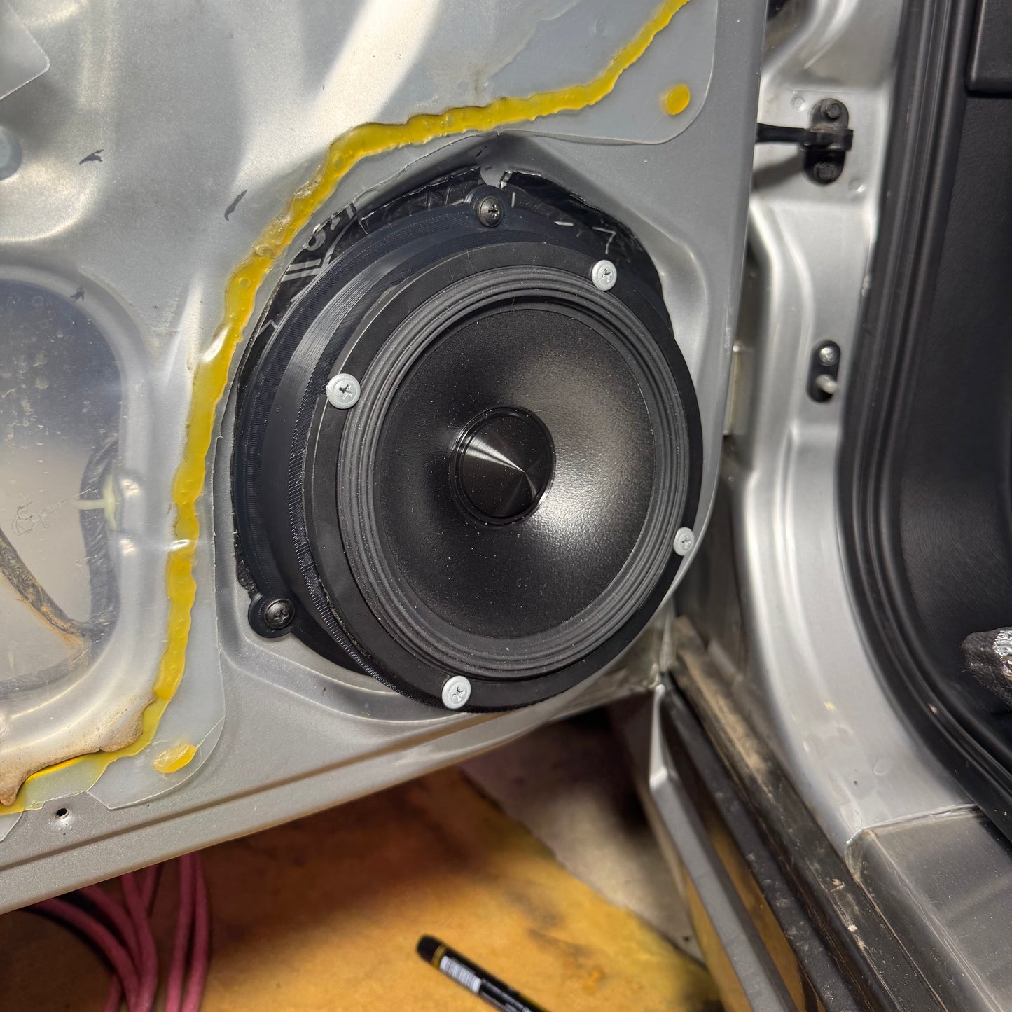 Plug-and-play 6.5-inch speaker adapters for Holden Commodore, 1997-2007 models, with no modification required.