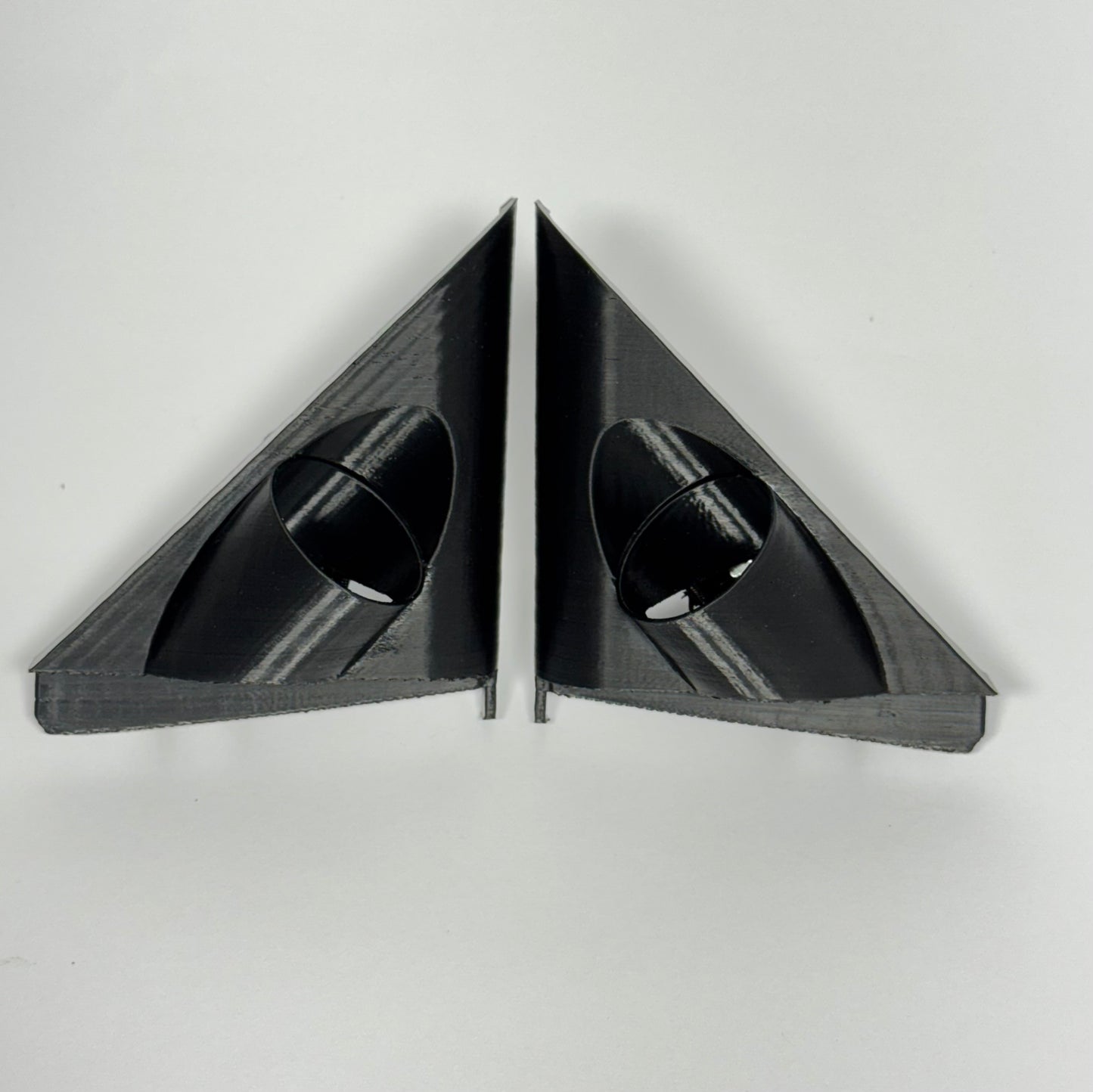 Honda Civic EK 1996-2000 aftermarket tweeter pods designed for custom audio upgrades.