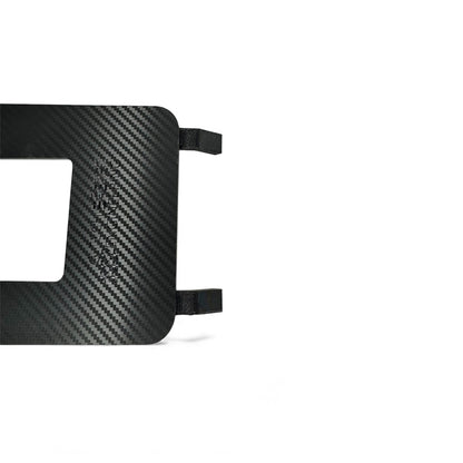 EK Civic short shifter plate in carbon fiber – precision fit for B/D series gearbox.