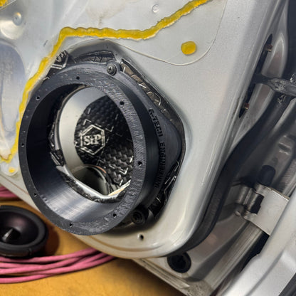 Direct fit 6.5-inch speaker adapters for Holden Commodore VT-VZ (1997-2007), no modification needed for a perfect installation.