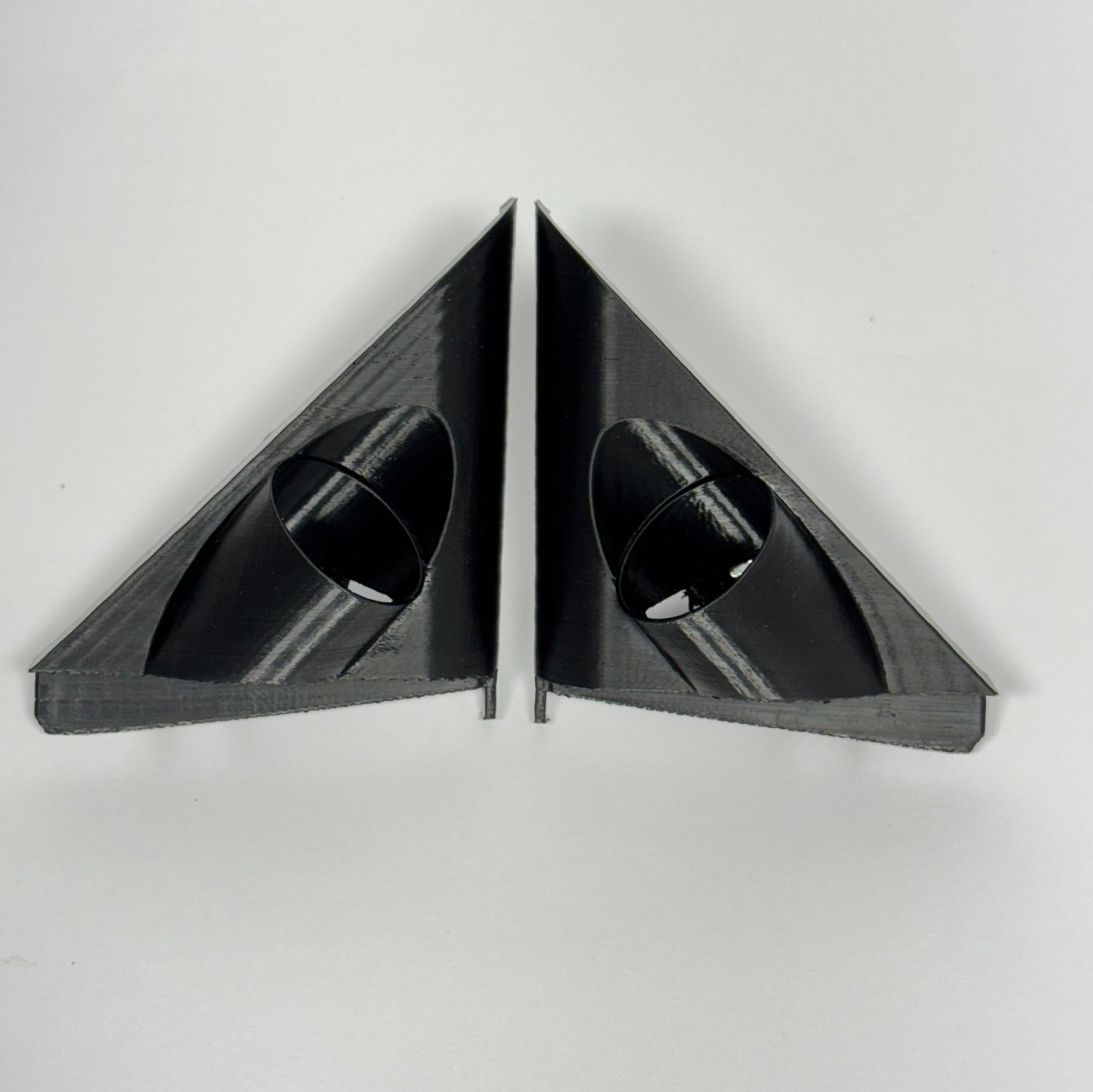 Honda Civic EK 1996-2000 aftermarket tweeter pods designed for custom audio upgrades.
