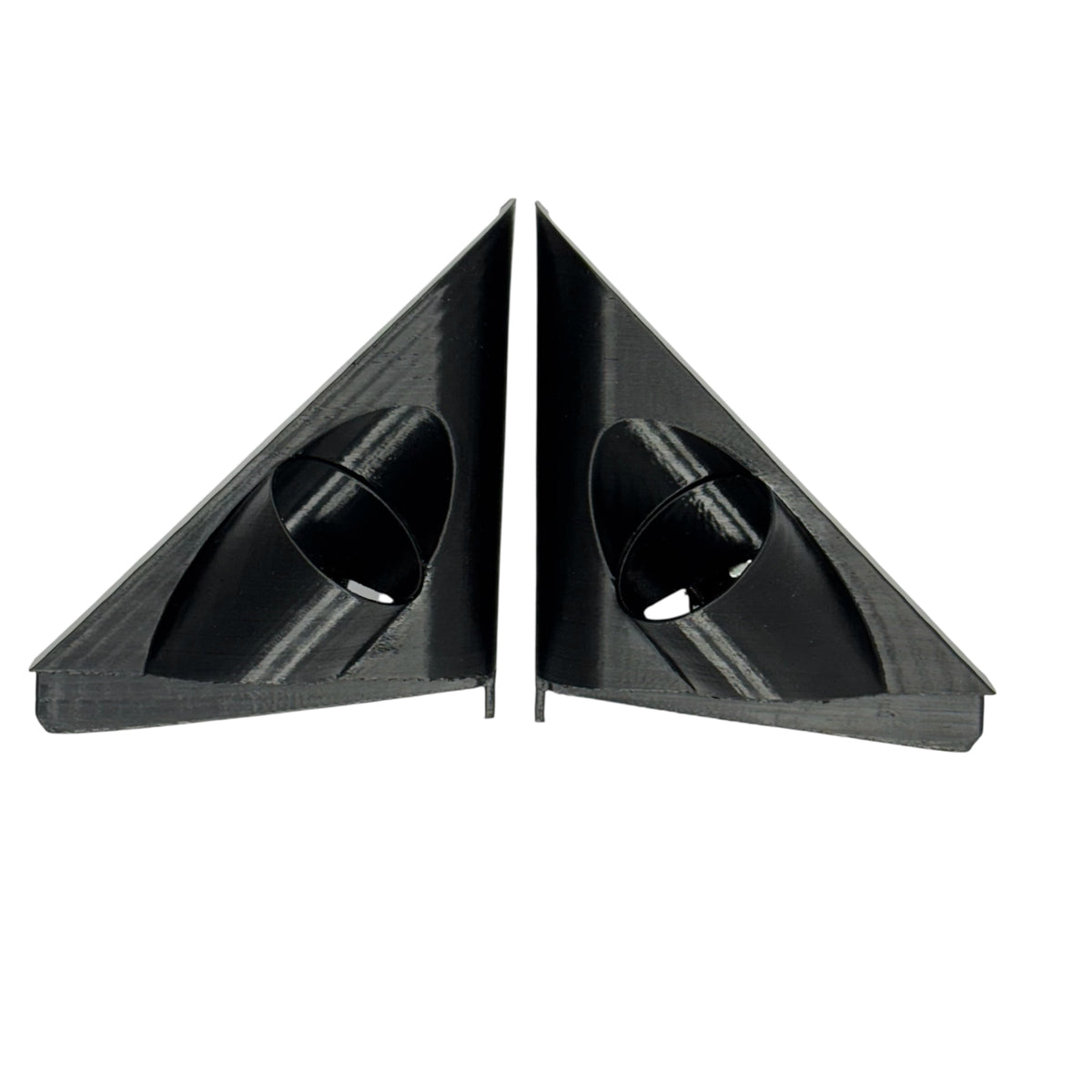 Honda Civic EK 1996-2000 aftermarket tweeter pods designed for custom audio upgrades.