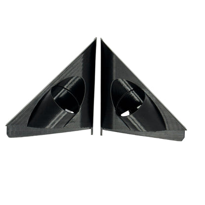 Honda Civic EK 1996-2000 aftermarket tweeter pods designed for custom audio upgrades.