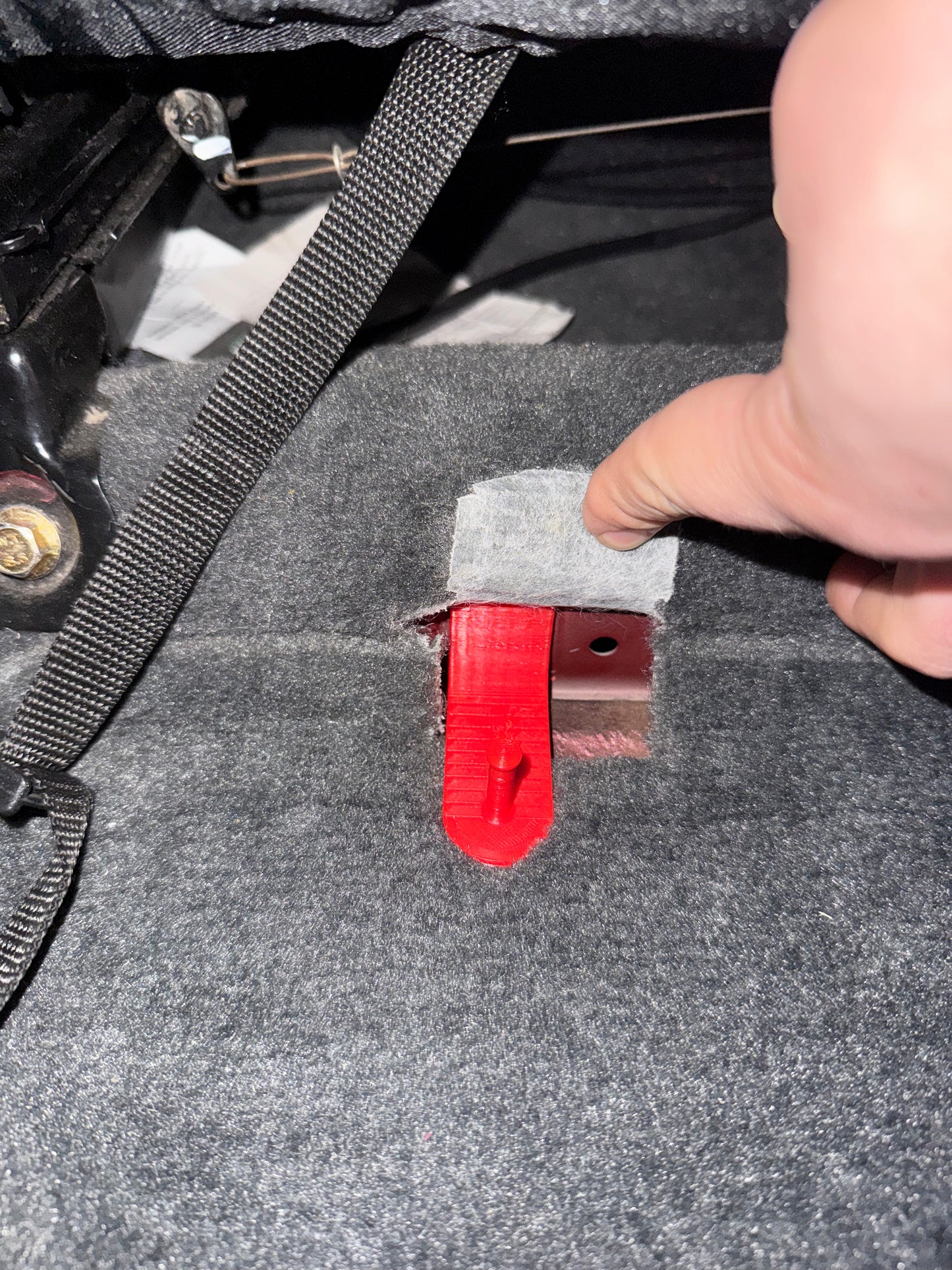 Floor mat anchor for 1996-2000 Honda Civic EK model, ensures that the driver's side floor mat stays in place. A high-quality, direct-fit OEM replacement part.