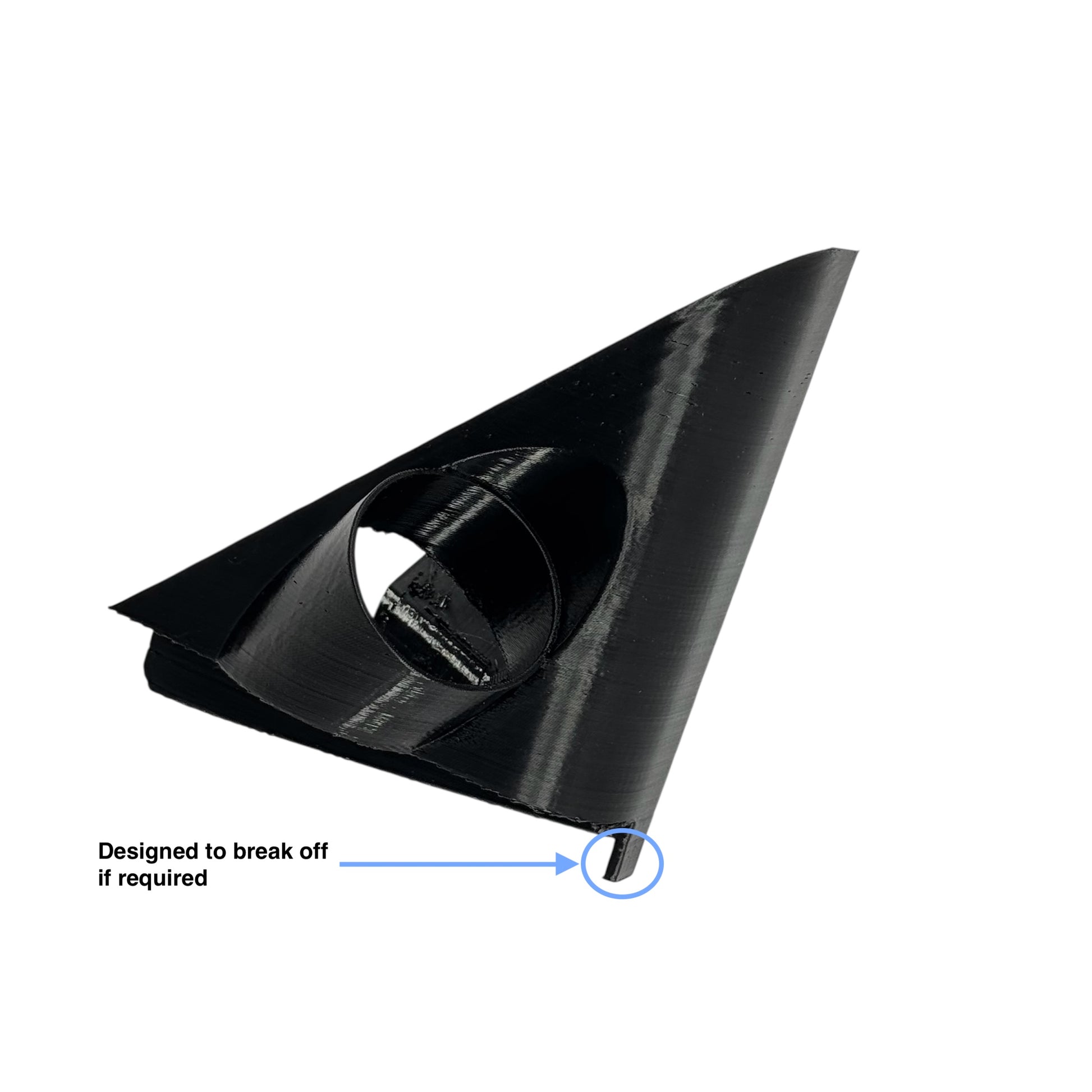 Custom-fit tweeter pods for 1996-2000 Honda Civic EK, compatible with aftermarket speakers.